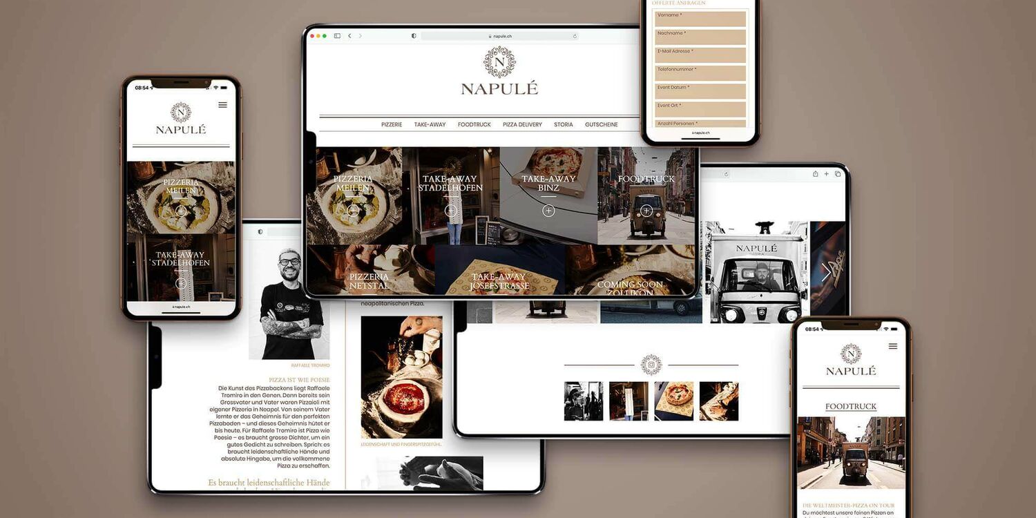 Napulé – Webseite